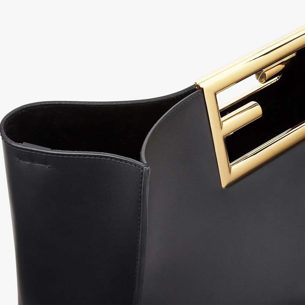 FENDI WAY MEDIUM Black Leather Bag - Image 4