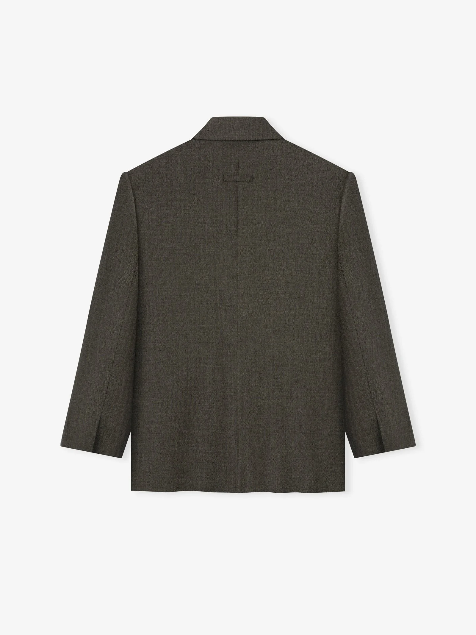 Chevron Wool Single Breasted Blazer