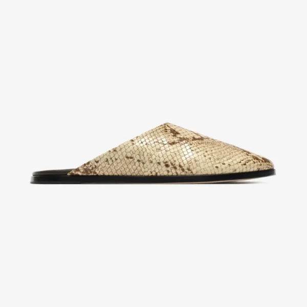 Snakeskin Embossed Slide
