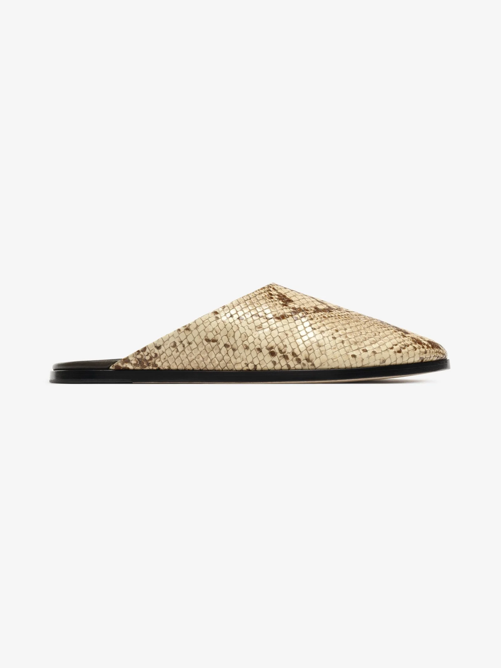 Snakeskin Embossed Slide