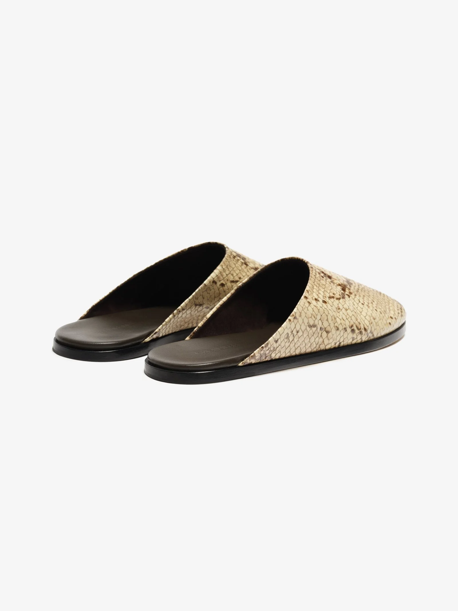 Snakeskin Embossed Slide