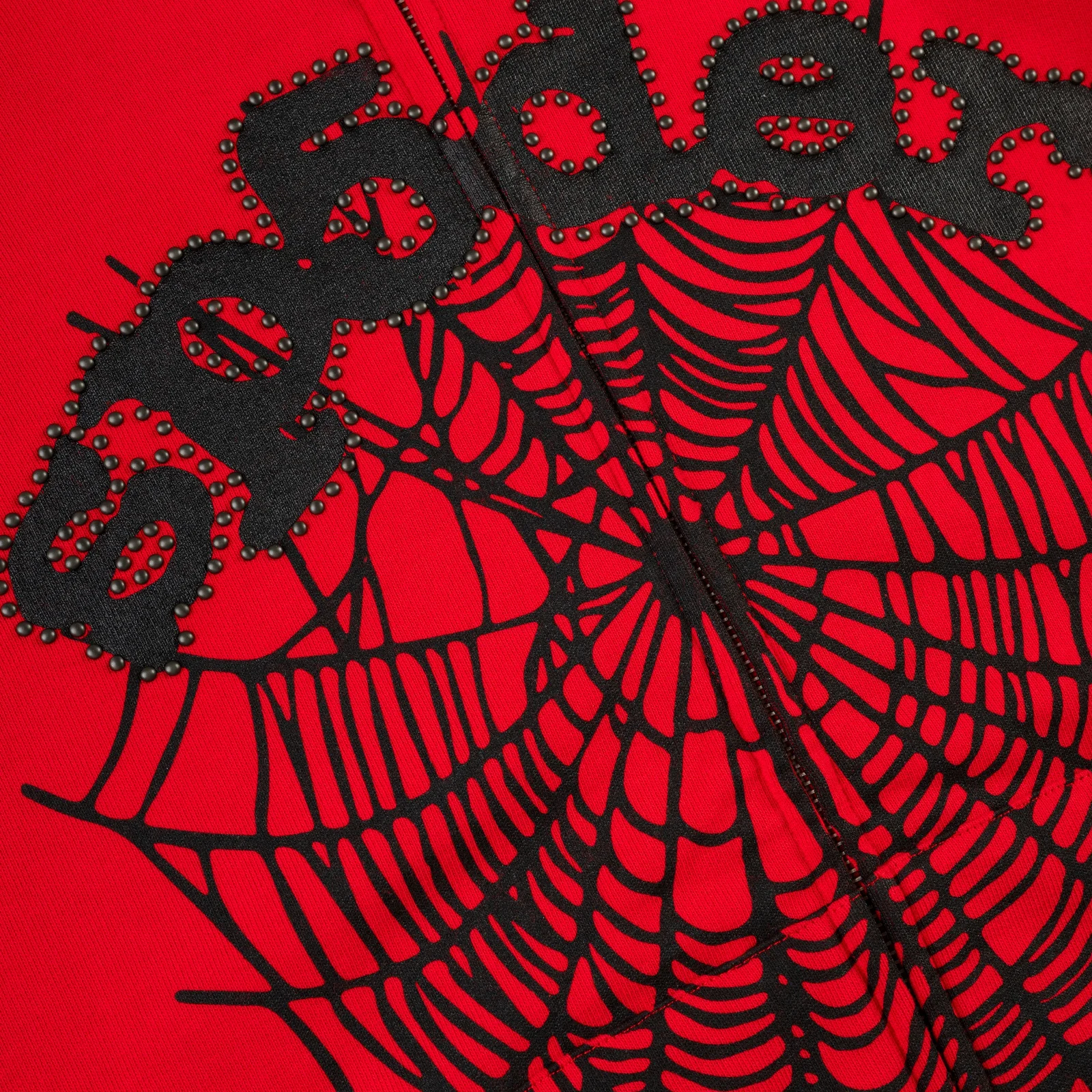 OG WEB STUDDED ZIP HOODIE