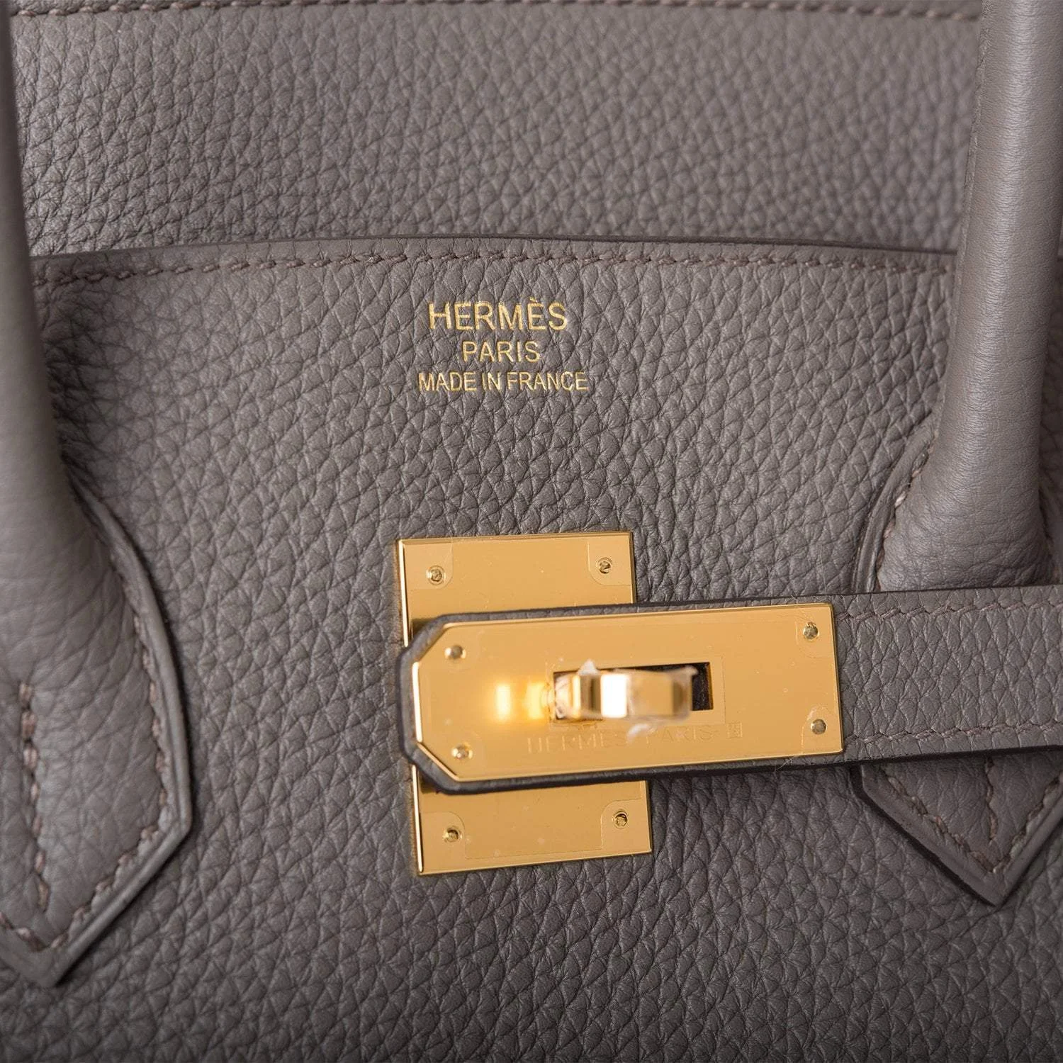 Hermes Birkin 35 Etain Togo Gold Hardware