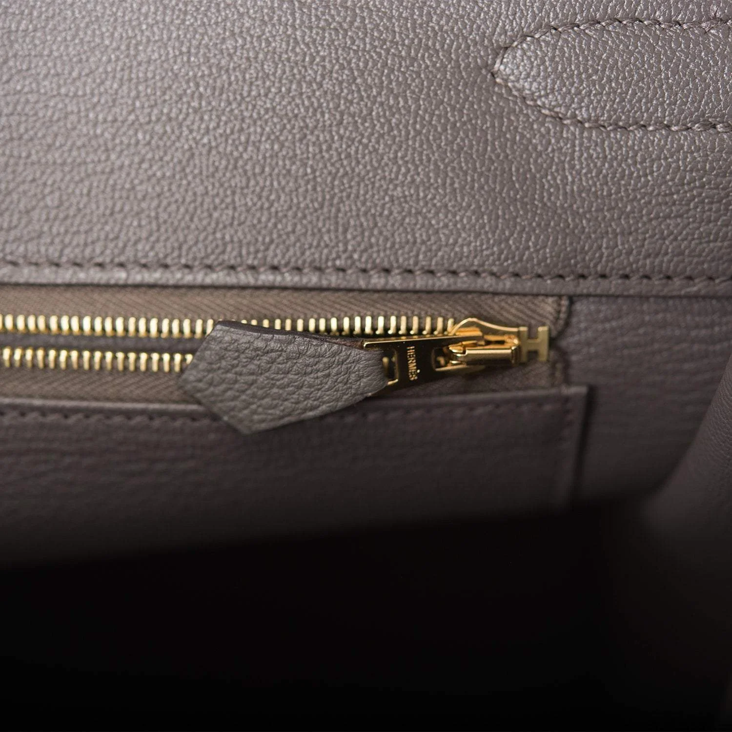 Hermes Birkin 35 Etain Togo Gold Hardware