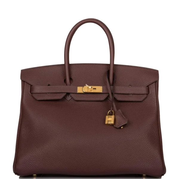 Hermes Birkin 35 Havane Clemence Gold Hardware