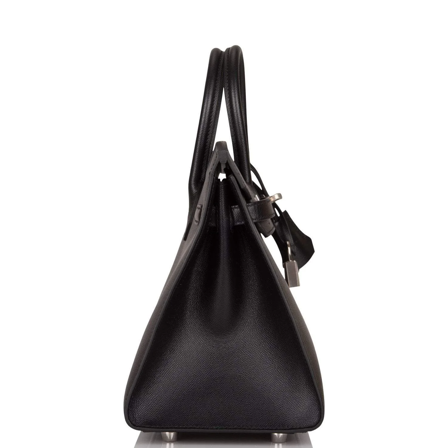 Hermes Birkin Sellier 25 Black Veau Madame Palladium Hardware