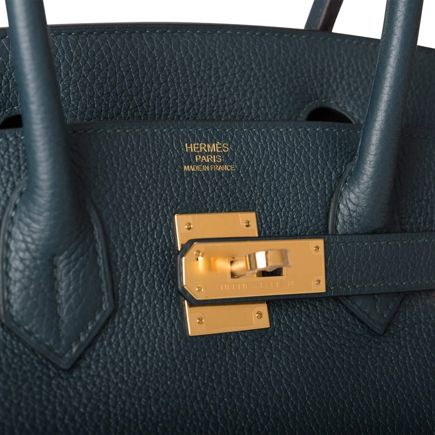 Hermes Birkin 30 Vert Cypress Clemence Gold Hardware
