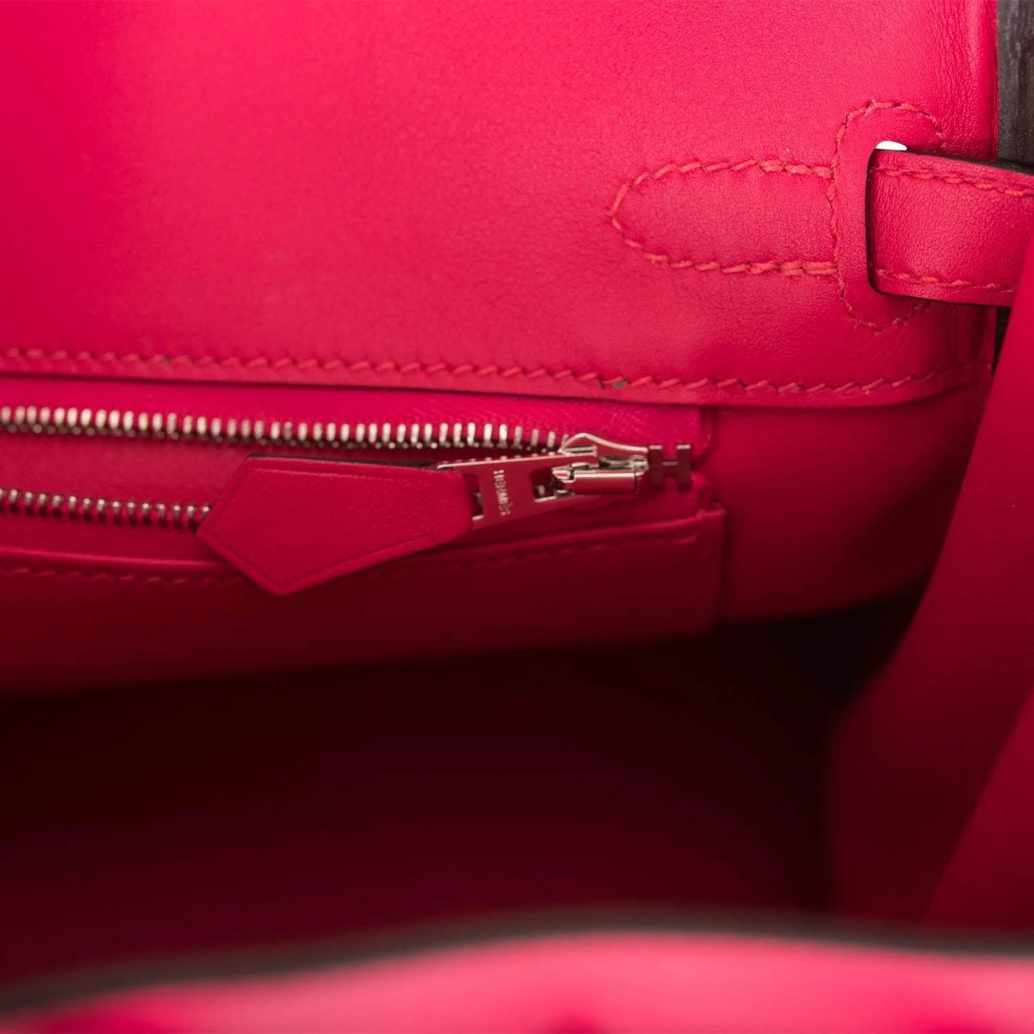 Hermes Birkin 25 Framboise Swift Palladium Hardware