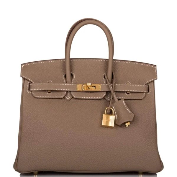 Hermes Birkin 25 Etoupe Togo Gold Hardware