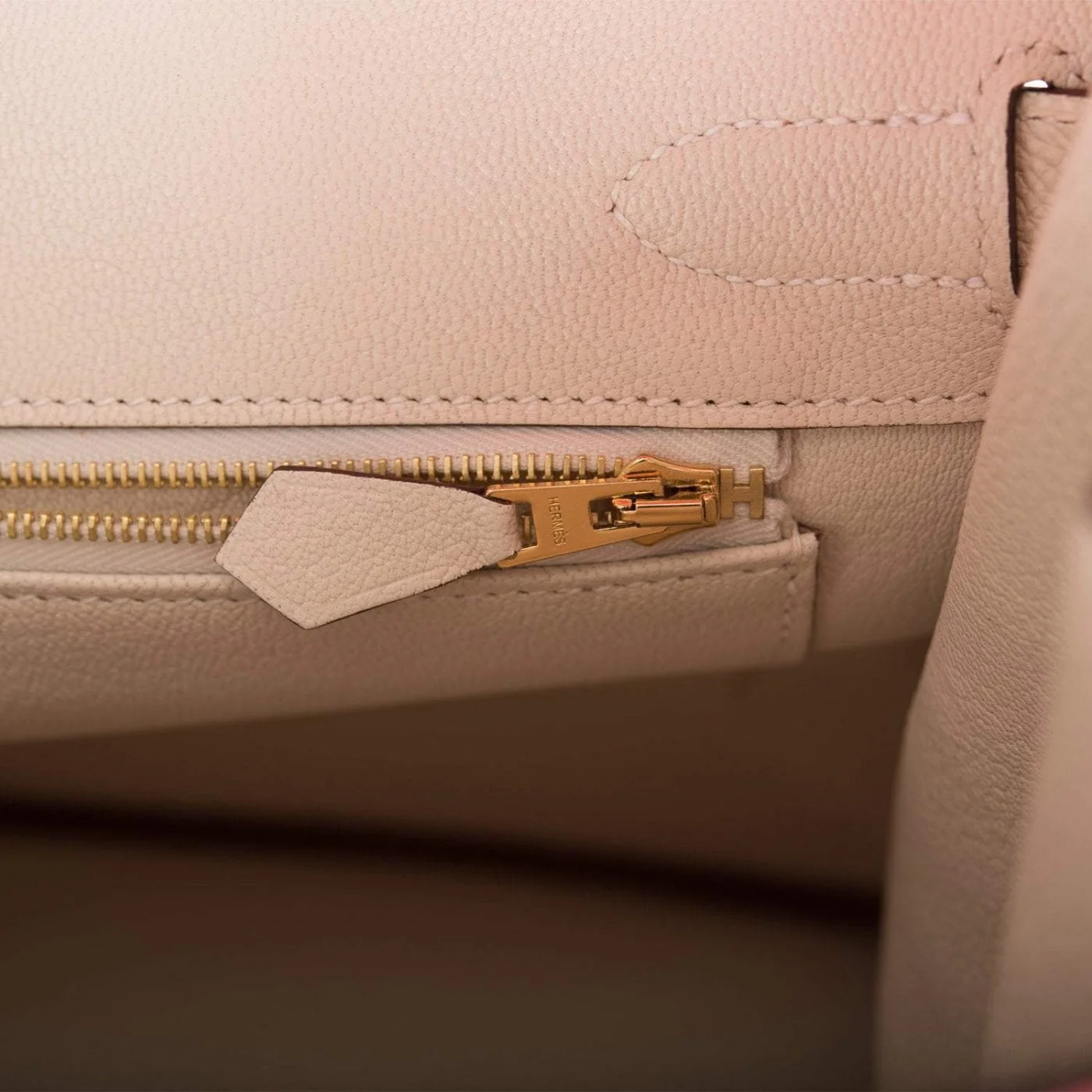 Hermes Birkin 30cm Bi-Color Craie and Rose Azalee Epsom Brushed Gold Hardware
