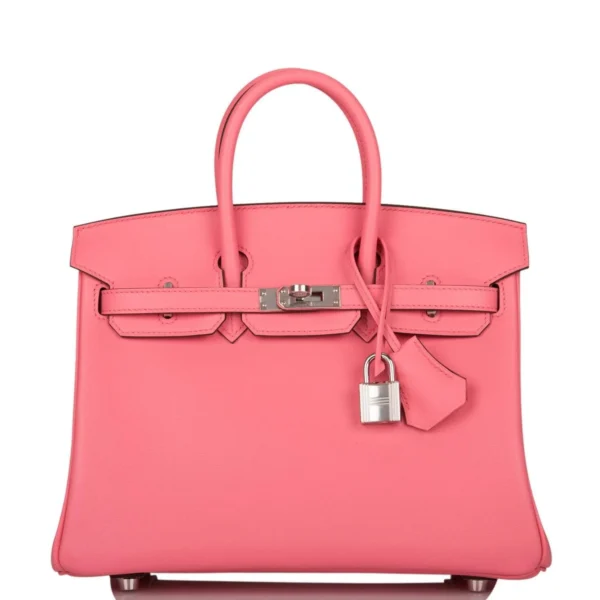Hermes Birkin 25 Rose D’Ete Swift Palladium Hardware