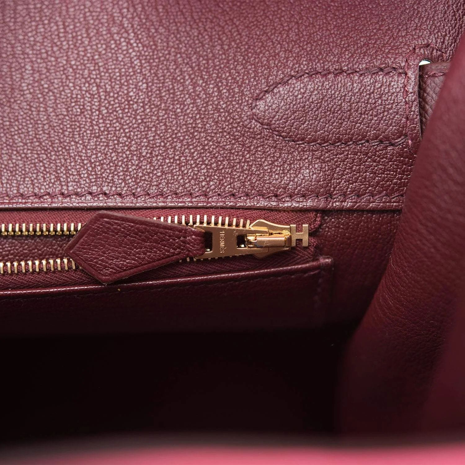 Hermes Birkin 30cm Bi-Color Rose Azalee and Bordeaux Epsom Gold Hardware