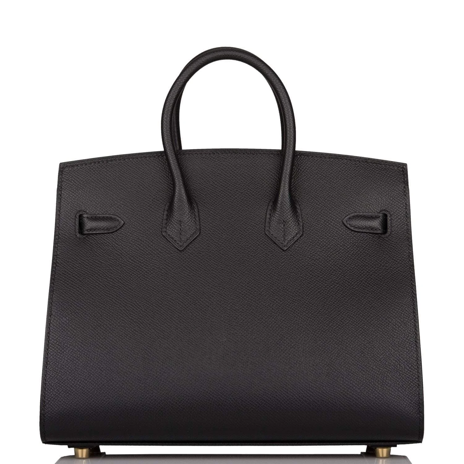 Hermes Birkin Sellier 25 Black Epsom Gold Hardware