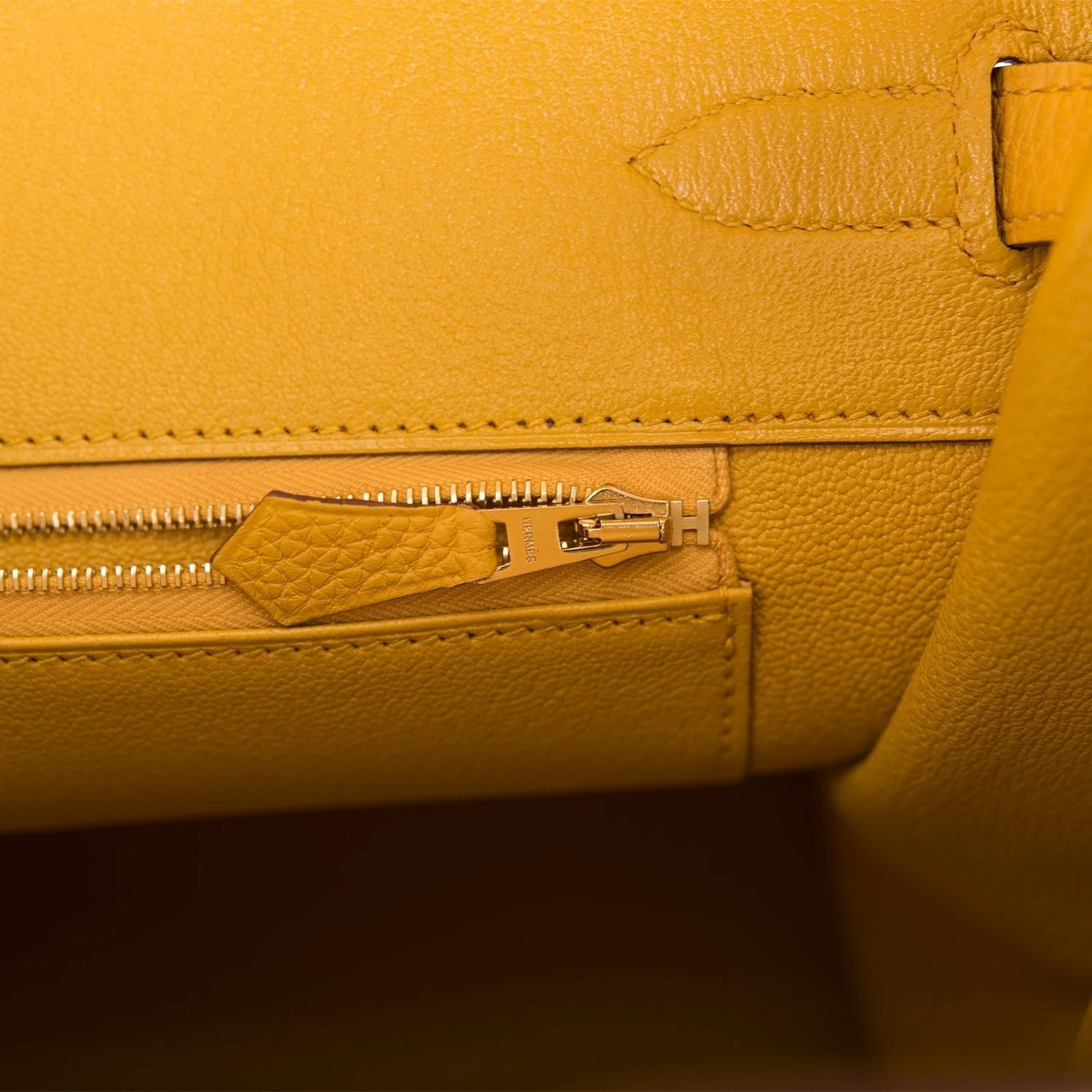 Hermes Birkin 35 Jaune Ambre Togo Gold Hardware