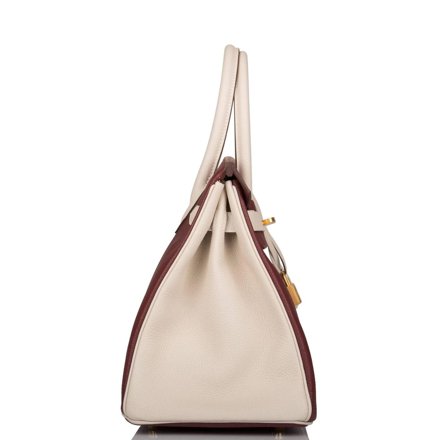 Hermes Birkin 30 Rouge H and Craie Togo Brushed Gold Hardware