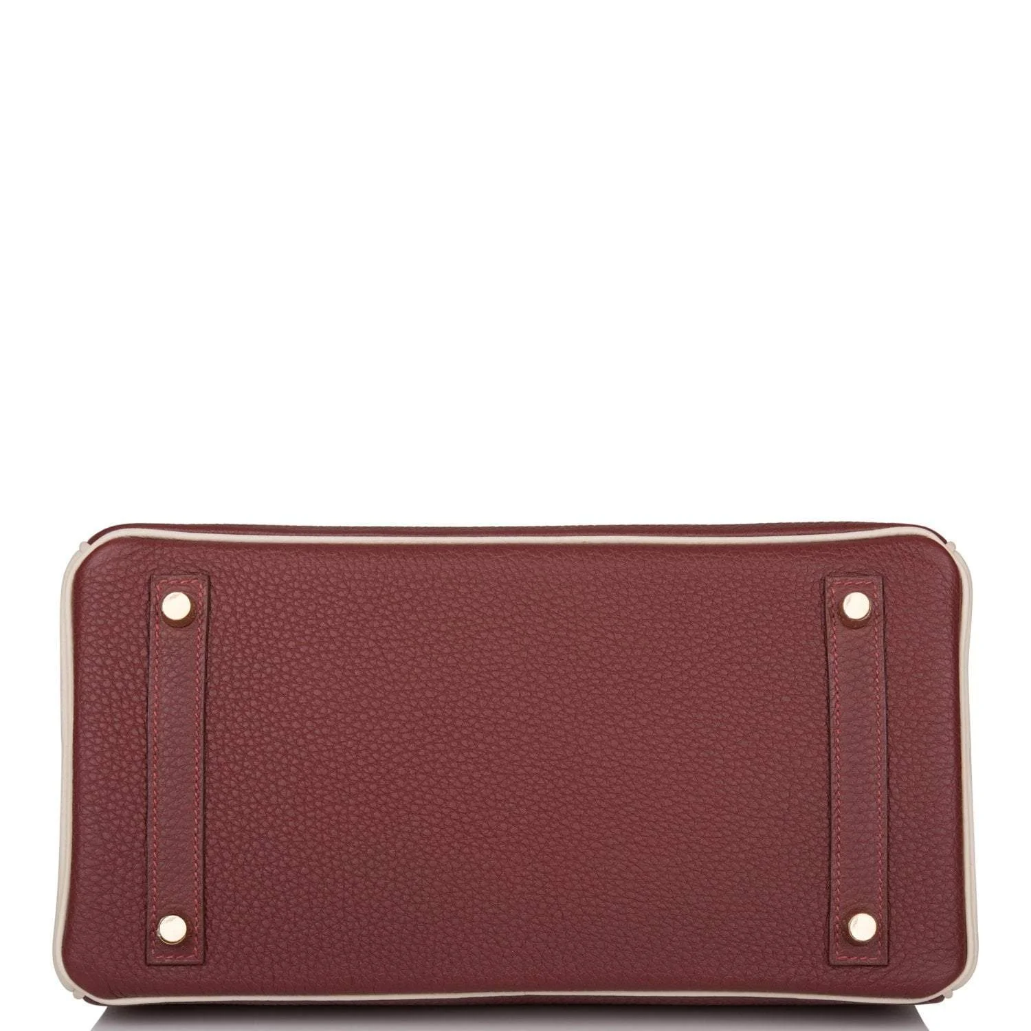 Hermes Birkin 30 Rouge H and Craie Togo Brushed Gold Hardware