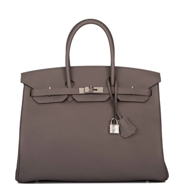 Hermes Birkin 35cm Etain Togo Palladium Hardware