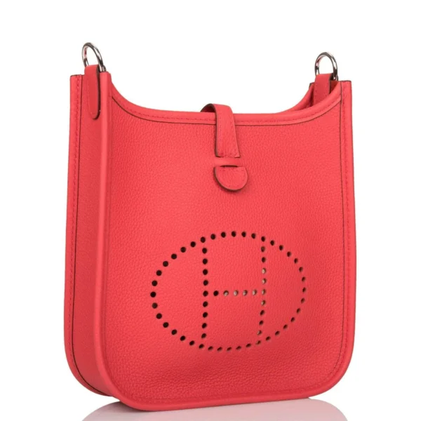 Hermes Bougainvillea Clemence Evelyne TPM Bag Palladium Hardware