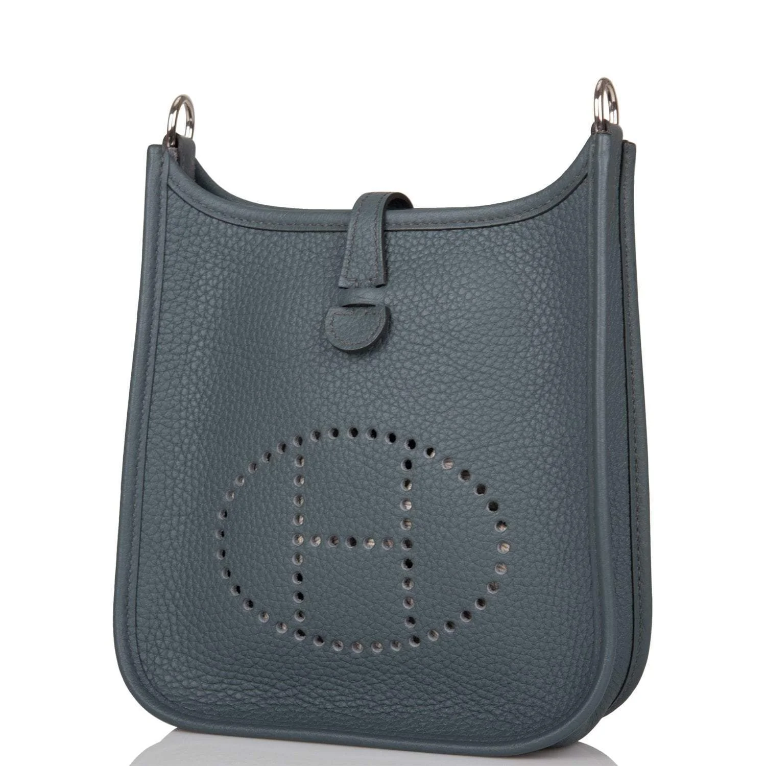 Hermes Bleu Orage Clemence Evelyne TPM Bag Palladium Hardware