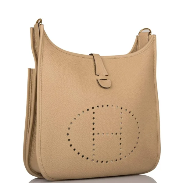 Hermes Evelyne III PM Trench Clemence Gold Hardware