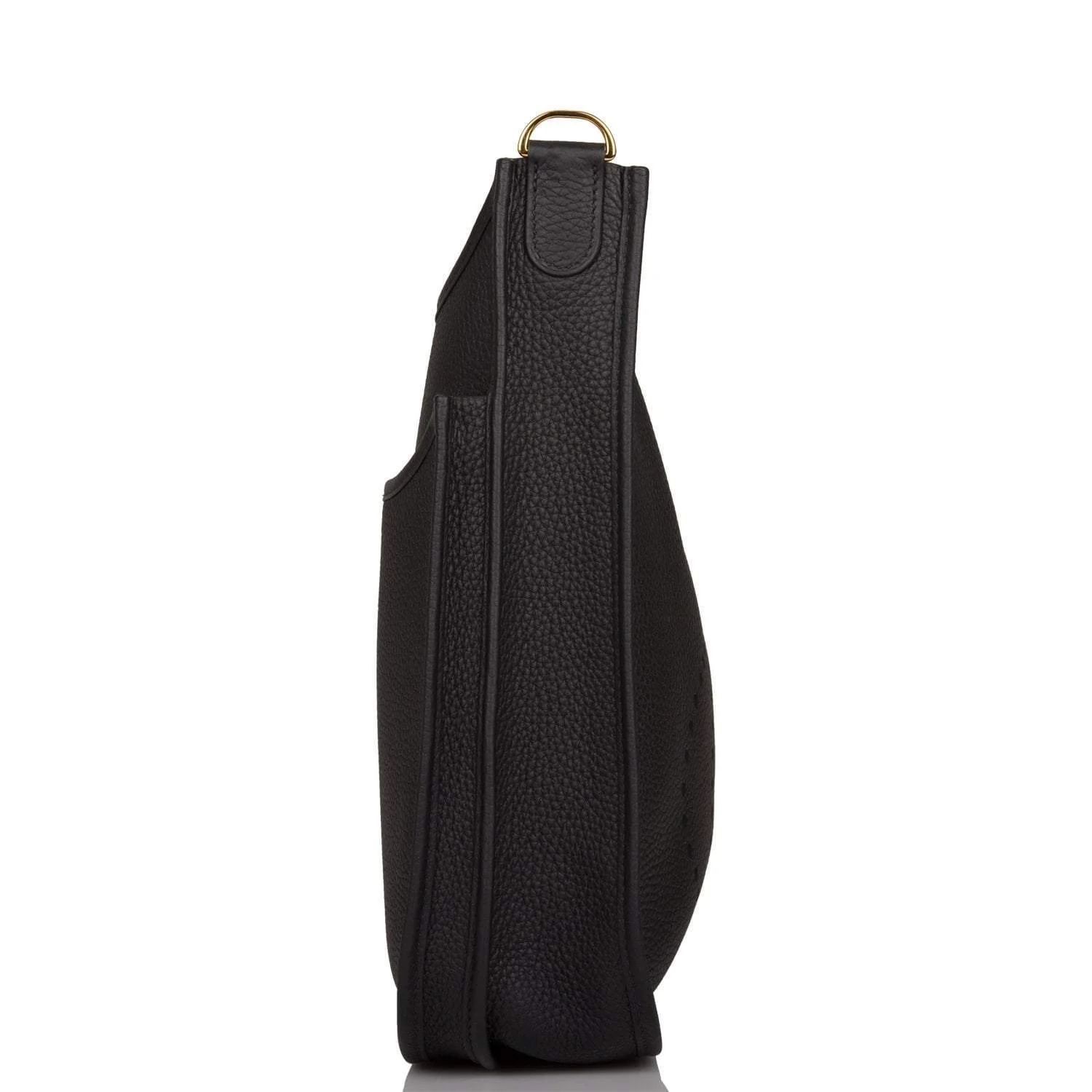 Hermes Evelyne III PM Black Clemence Gold Hardware