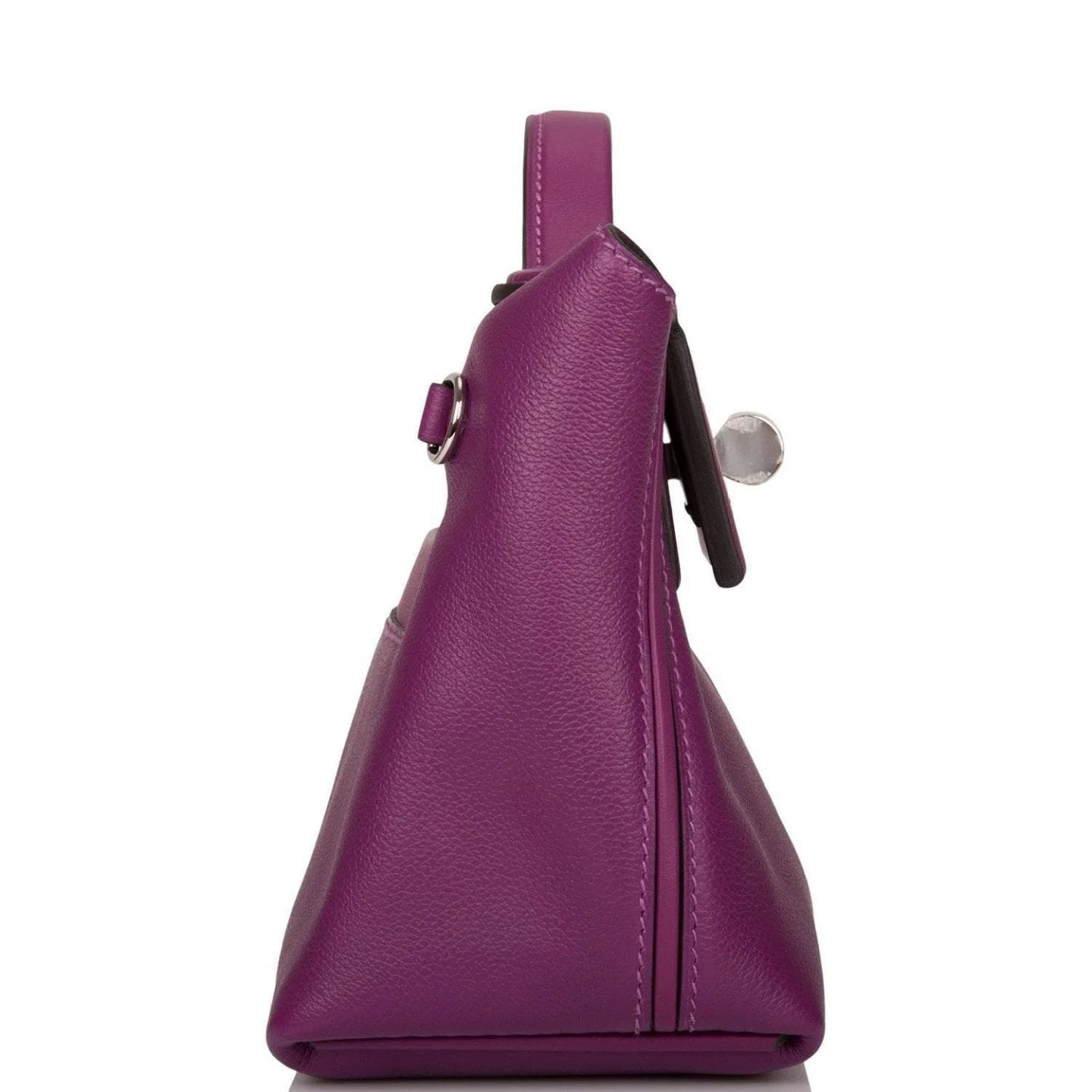 Hermes Anemone Evercolor and Swift Mini 24/24 Bag Palladium Hardware
