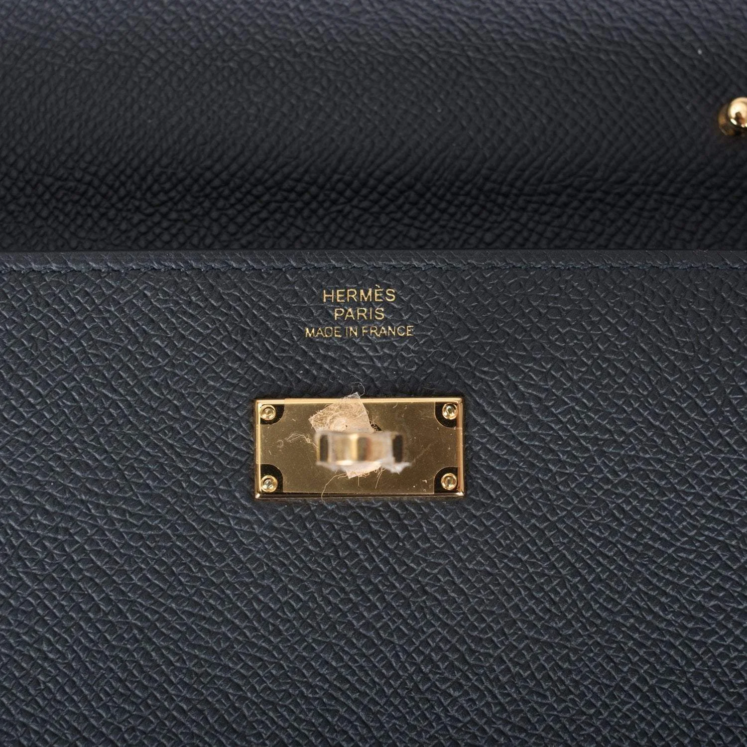 Hermes Black Epsom Kelly Wallet To Go Gold Hardware