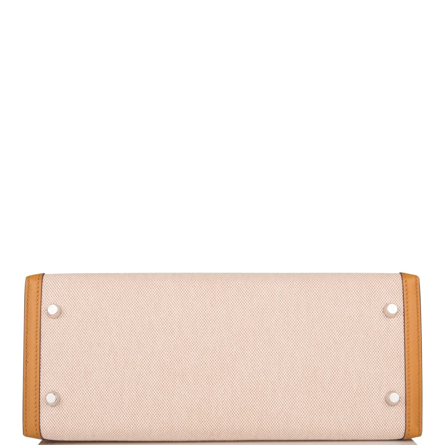 Hermes Sesame Toile and Swift Sellier Kelly 28cm Palladium Hardware