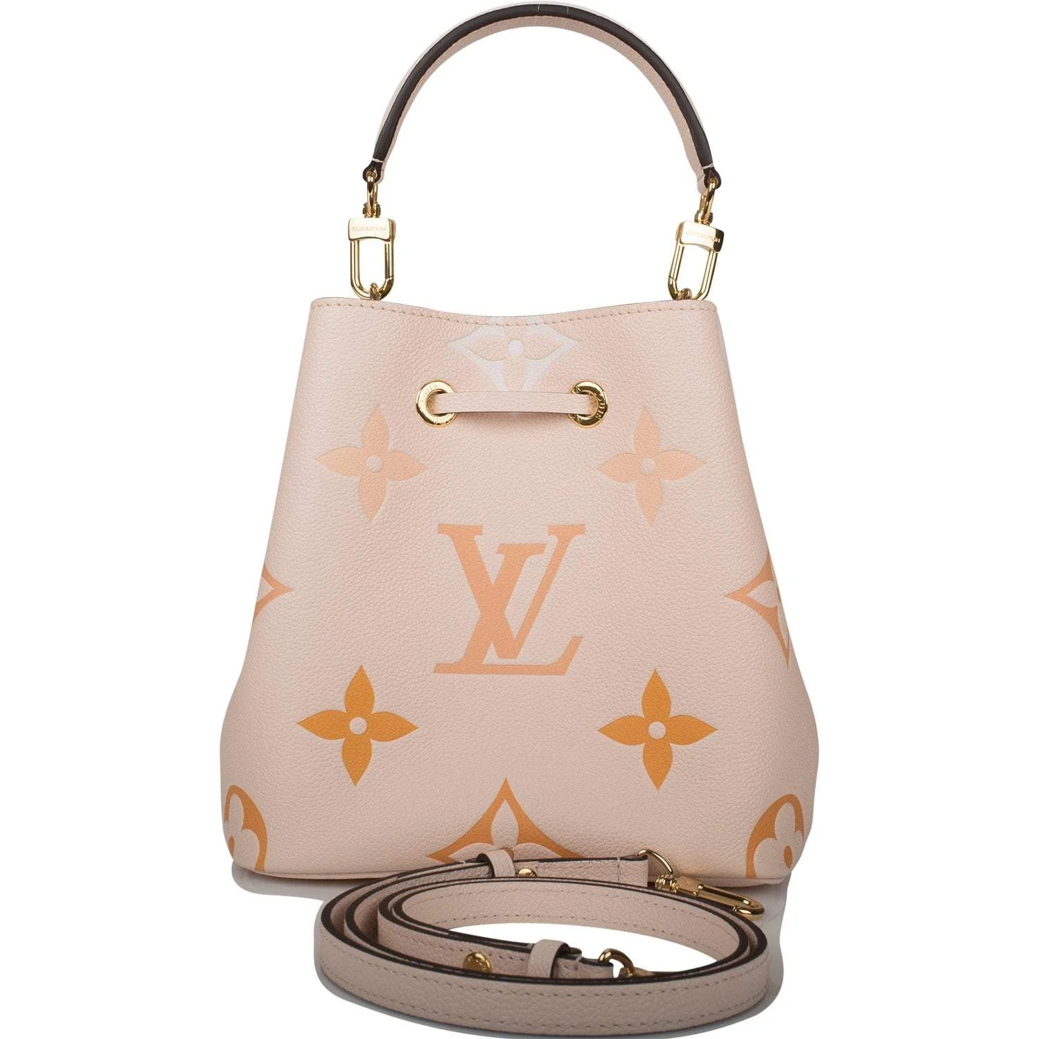 Louis Vuitton Creme Saffron By The Pool Empreinte Giant Monogram NeoNoe BB