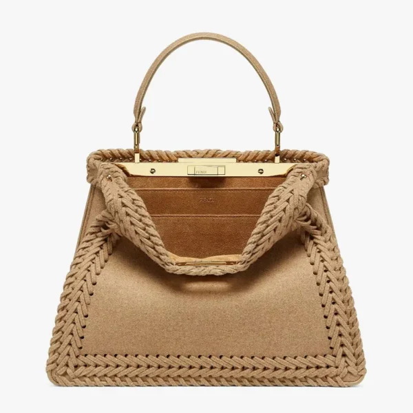 PEEKABOO ISEEU MEDIUM Beige Flannel Bag