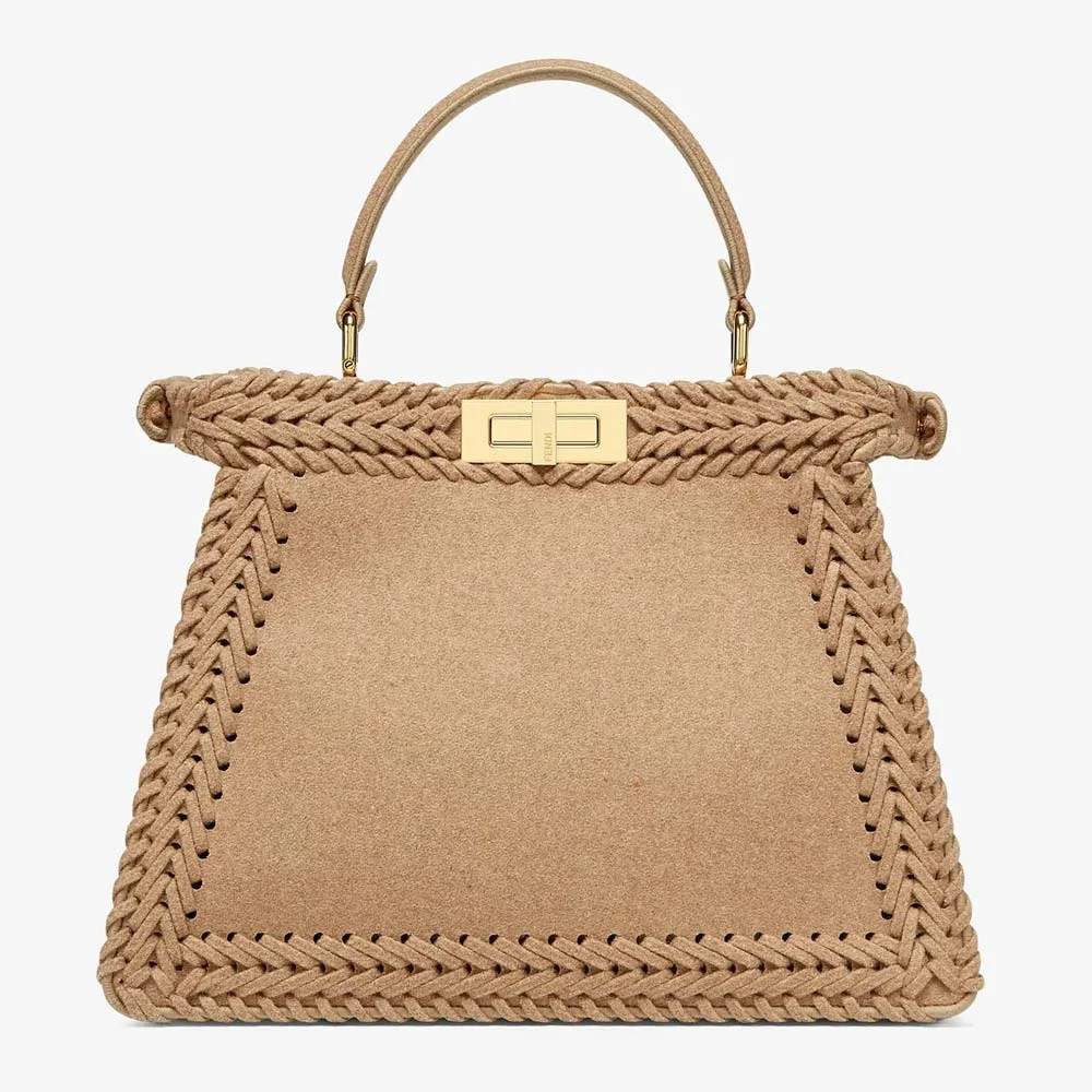 PEEKABOO ISEEU MEDIUM Beige Flannel Bag
