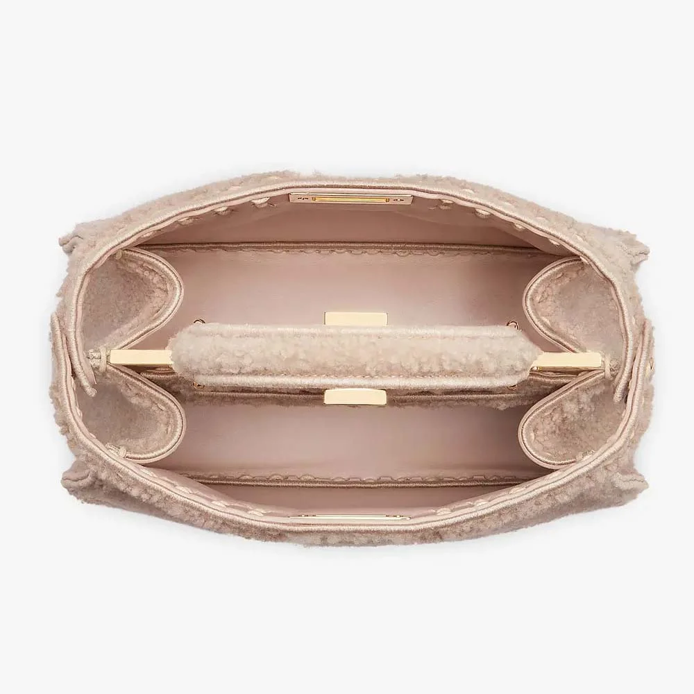 PEEKABOO ISEEU SMALL Pink Sheepskin Bag