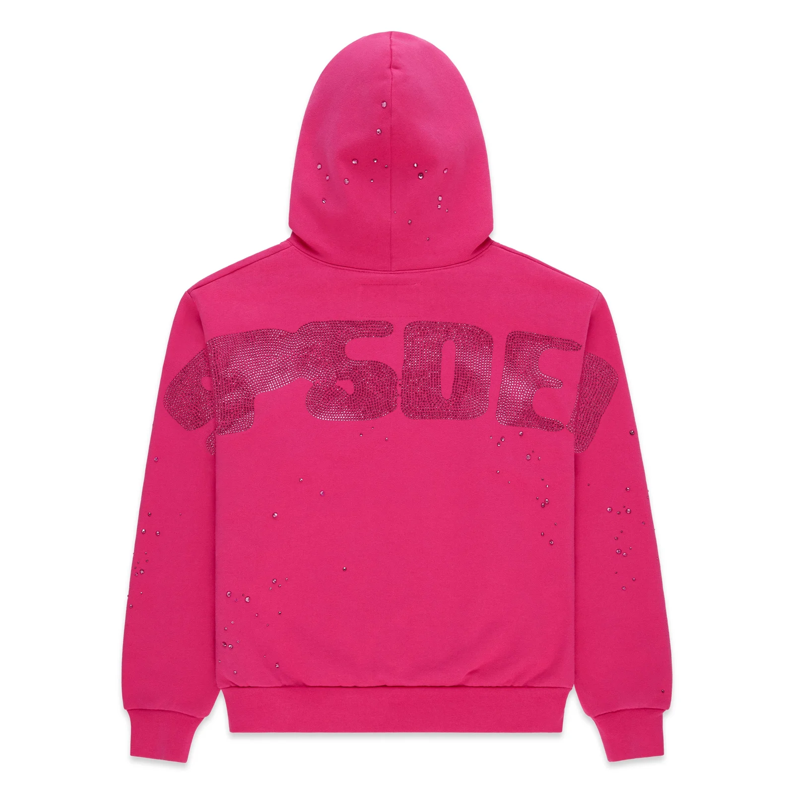 RHINESTONE SILK HOODIE