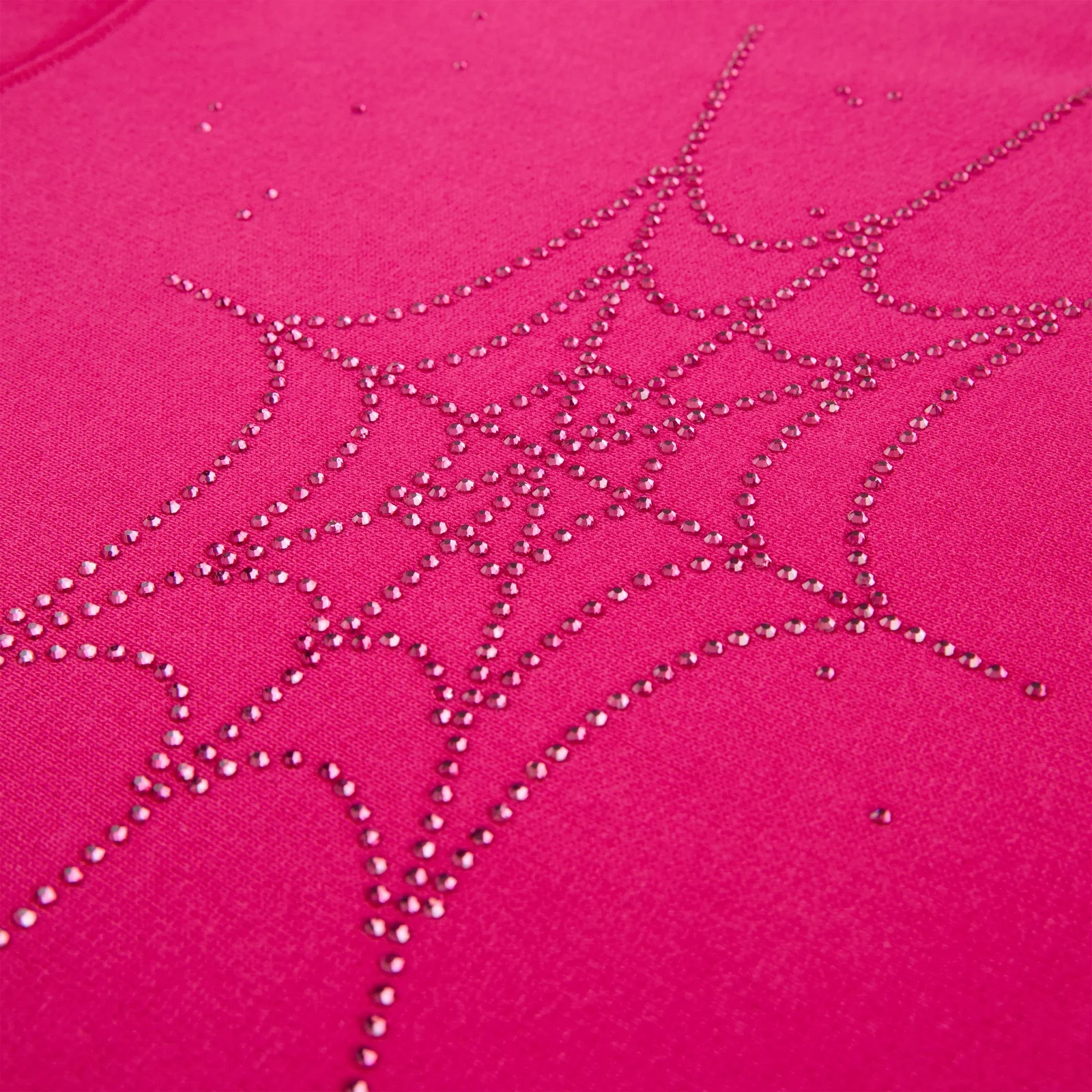 RHINESTONE SILK HOODIE