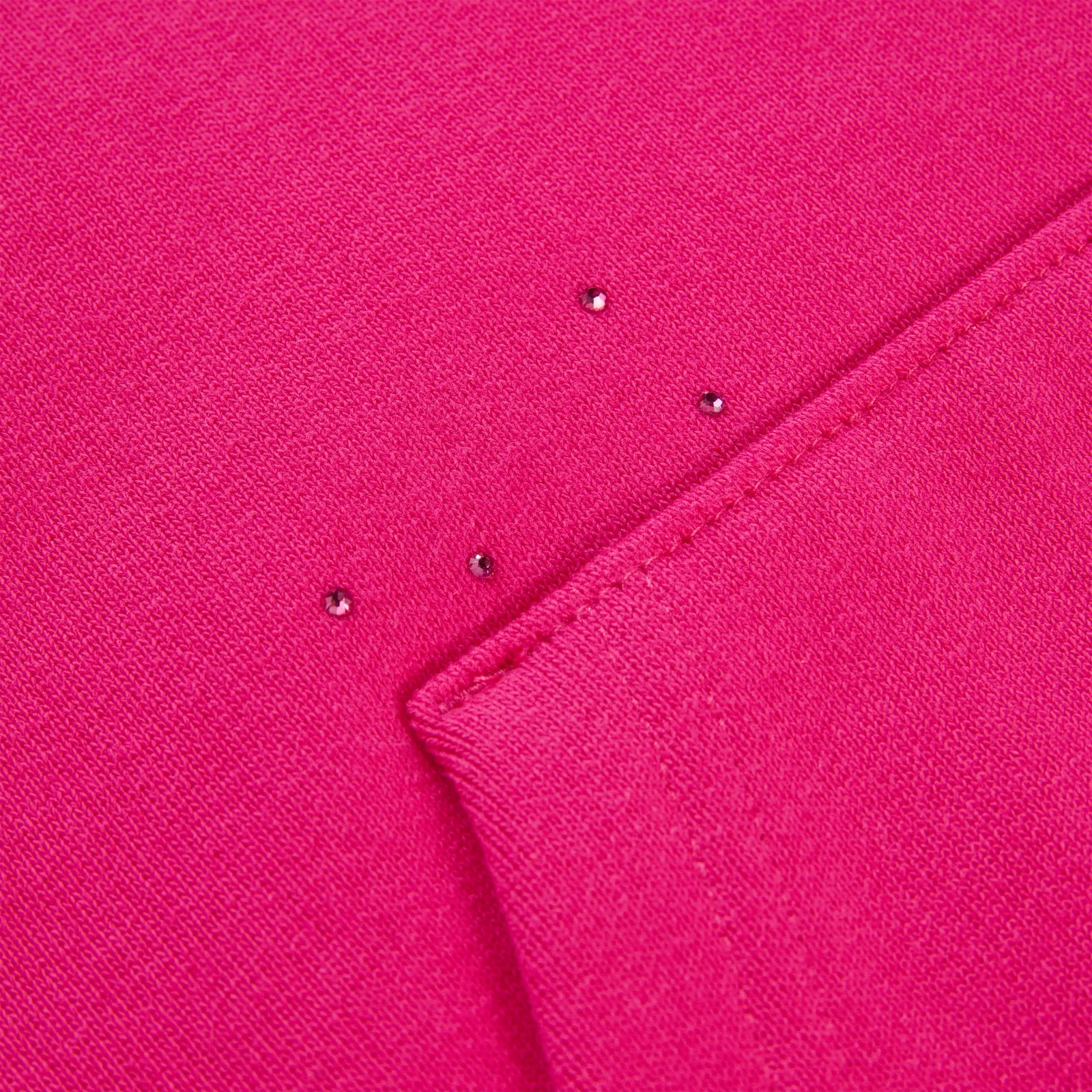 RHINESTONE SILK HOODIE