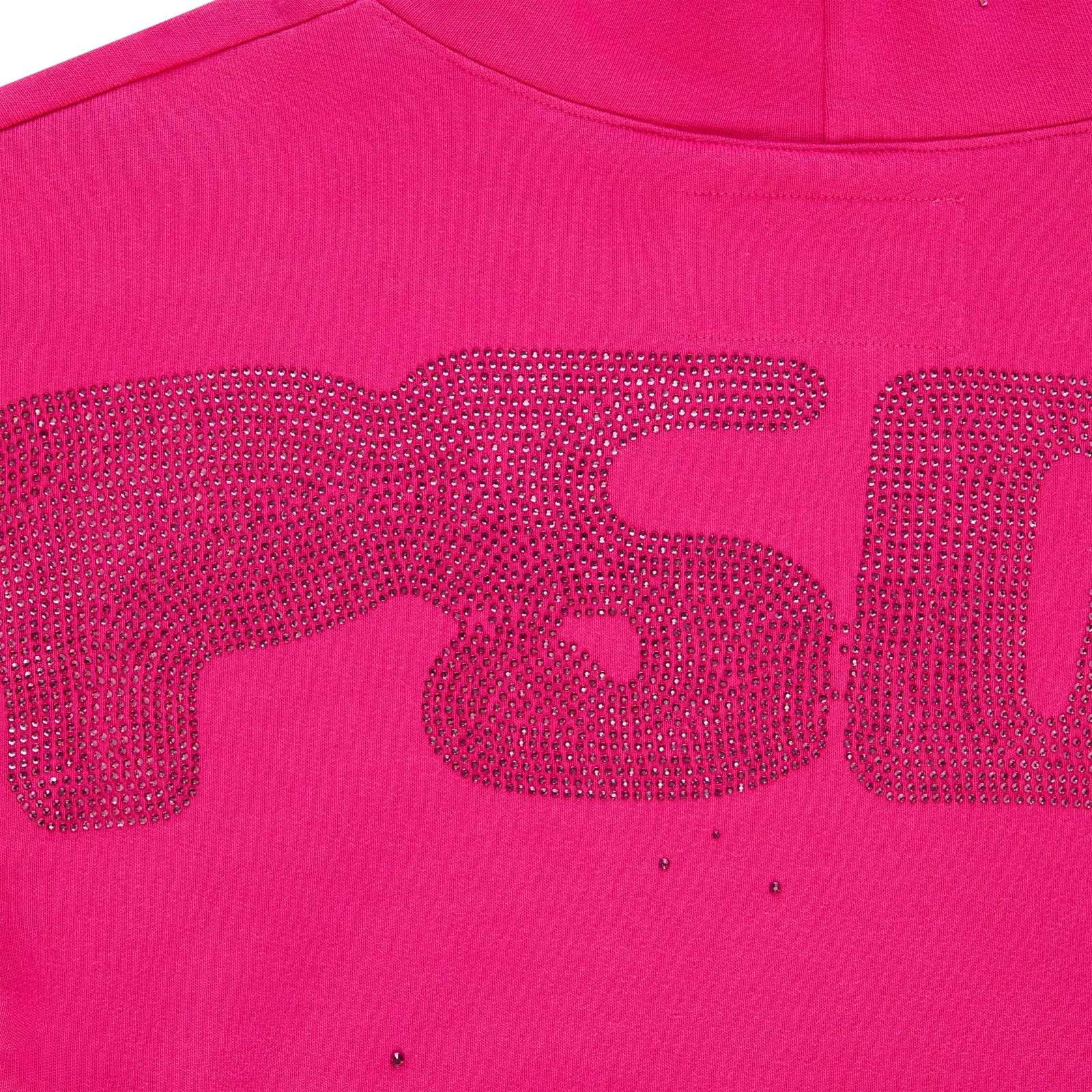 RHINESTONE SILK HOODIE