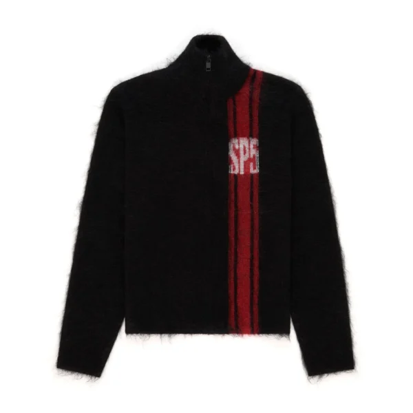 RALLY KNIT ZIP SWEATER